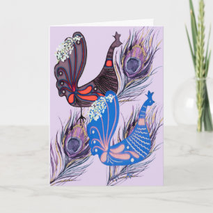 Cheerful Get Well for Any Reason with Peacocks Card