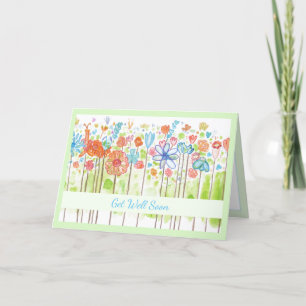 Cheerful Get Well Soon Customisable Card