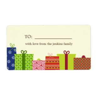 Cheerful Gifts Holiday Gift Labels