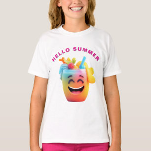 Cheerful Glass of Juice With Garnish T-Shirt
