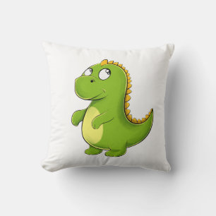 Cheerful Green Dino Cushion