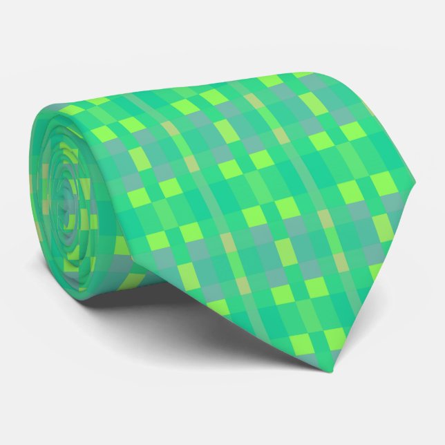 Cheerful Green Tie (Rolled)