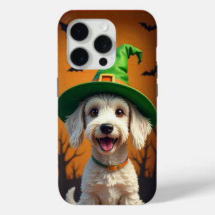 🎃👻 Cheerful Halloween Puppy Cute Spoky Vibes🐶🧡 iPhone 15 Pro Case