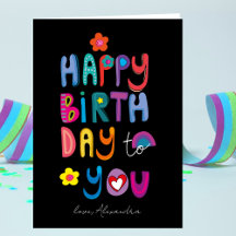 Cheerful Happy Birthday To You Custom