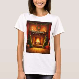 Cheerful "Happy Christmas" T-Shirt: Celebra T-Shirt