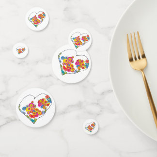 Cheerful Heart by Lydia's Art Sangria Confetti