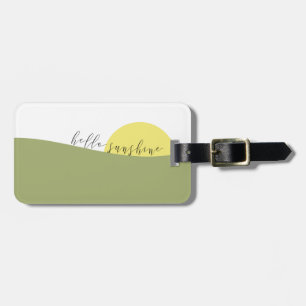 Cheerful Hello Sunshine Luggage Tag