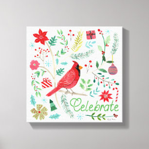 Cheerful Holiday - Celebrate Canvas Print