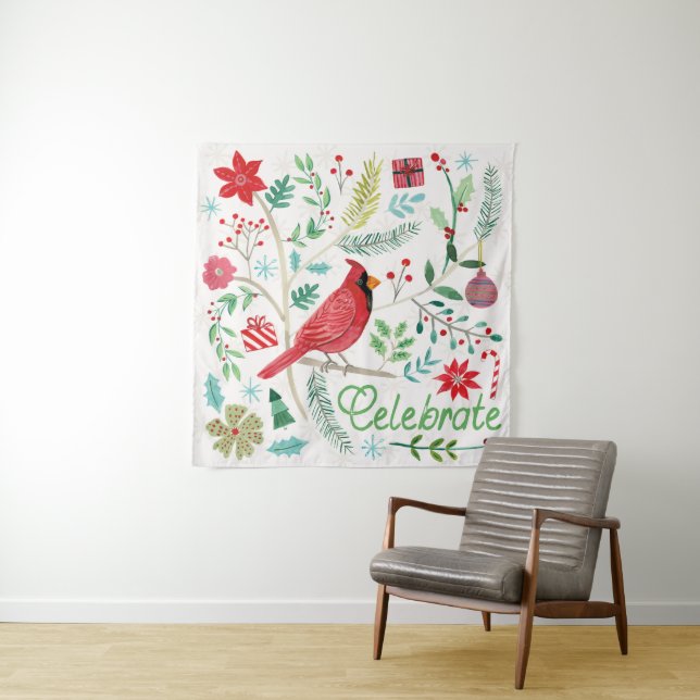 Cheerful Holiday - Celebrate Tapestry (In Situ (Horizontal))