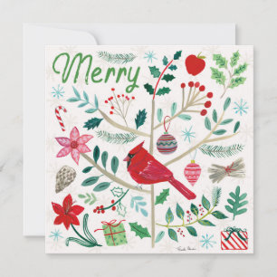 Cheerful Holiday - Merry Card