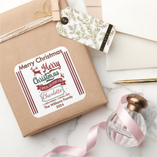 Cheerful Holiday Spirit Sticker