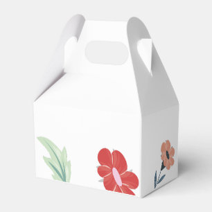 Cheerful Joyful Colourful Floral Wedding Favour Bo Box