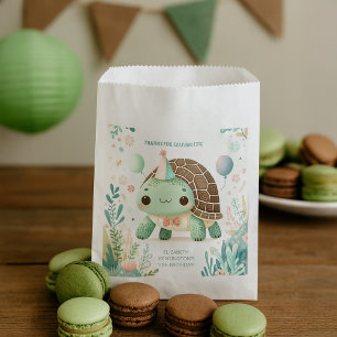 Cheerful Kids Cute Tortoise Birthday Party Favour Bags