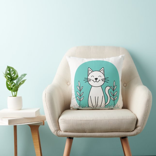 Cheerful Kitty  Cushion (Chair)