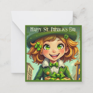 Cheerful Leprechaun - St. Patrick's Day Lucky Char Card