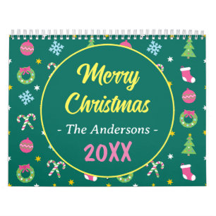 Cheerful merry Christmas Calendar