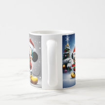 Cheerful Mickey Christmas Mug