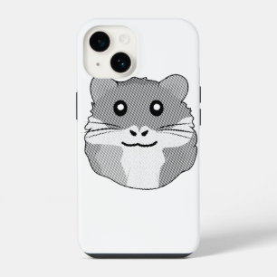 Cheerful Minimalist Hamster iPhone 14 Case