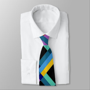 Cheerful Modern Geometric Men’s Neck Tie