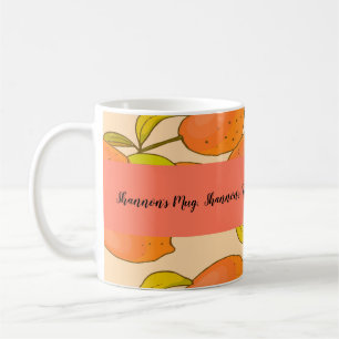 Cheerful Orange Lemon Fruit Coffee Mug