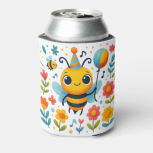 Cheerful Party Bee Can Cooler