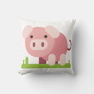 Cheerful Pink Piglet Cushion