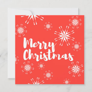 Cheerful, playful design of "Merry Christmas" Holiday Card