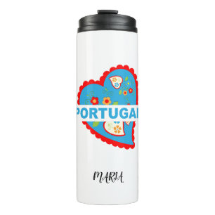 Cheerful Portuguese heart Thermal Tumbler