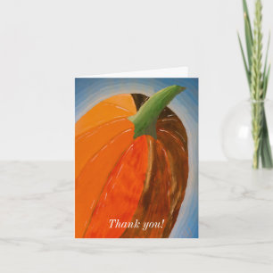 Cheerful Pumpkin Thank You Card