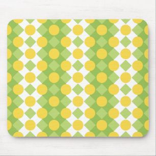 Cheerful Rows of Shapes Pattern Mouse Mat