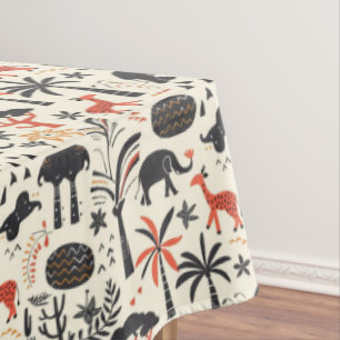 Cheerful Safari Tablecloth