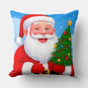 Cheerful Santa Claus Cushion