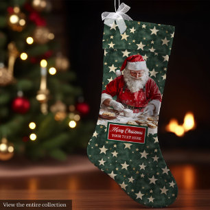 Cheerful Santa Claus Holiday Stocking Personalised