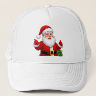 Cheerful Santa Claus Trucker Hat