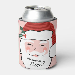 Cheerful Santa Face   Naughty or Nice? Can Cooler