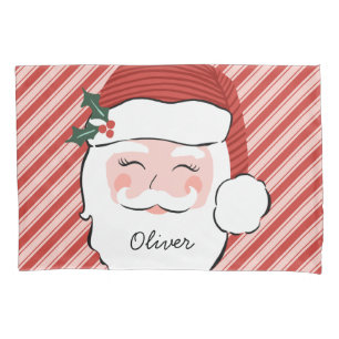 Cheerful Santa Personalized Christmas  Pillowcase