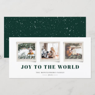 Cheerful Sentiments Snapshot Holiday Card