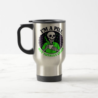 Cheerful Skeleton in Neon Green mug