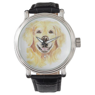 Cheerful Smiling Golden Retriever Dog Pet Animal Watch