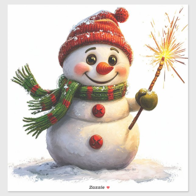 Cheerful Snowman (Sheet)