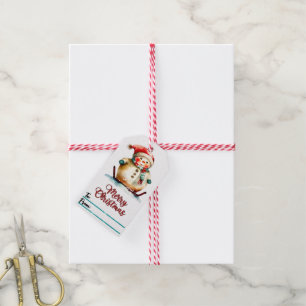 Cheerful snowman Christmas tags! Gift Tags
