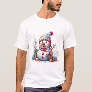 Cheerful Snowman Chuckles Top