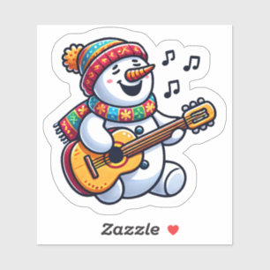 Cheerful Snowman Singing Xmas Songs