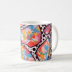 Cheerful Spots, Dots and Funky Lines Coffee Mug