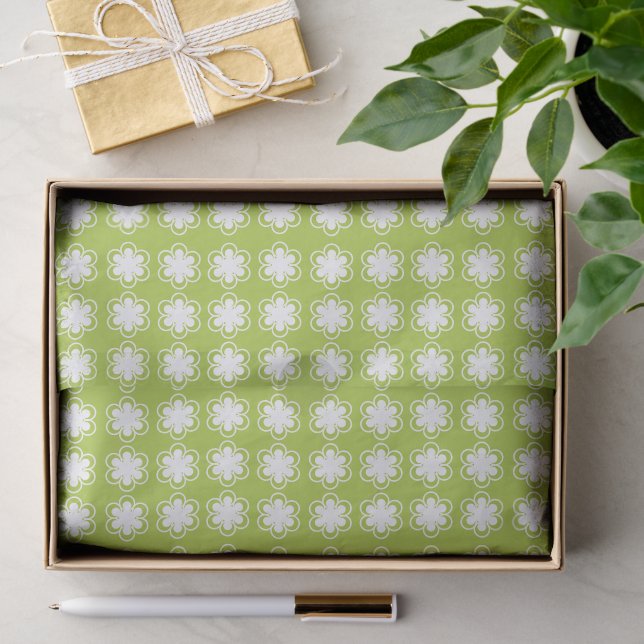 Cheerful Spring Floral Pattern Tissue Paper (Gift)
