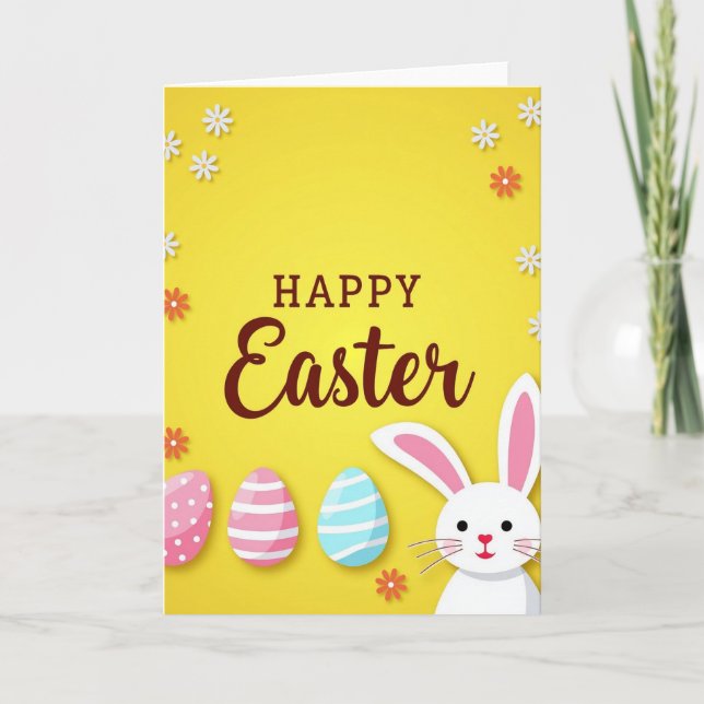 Cheerful Springtime Friend Card (Front)