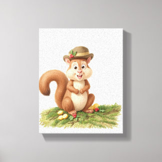 Cheerful Squirrel Canvas Print