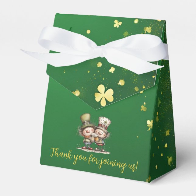 Cheerful St. Patrick’s Day Party Illustration Favour Box (Front Side)