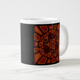 Cheerful Sun Design Large Coffee Mug
