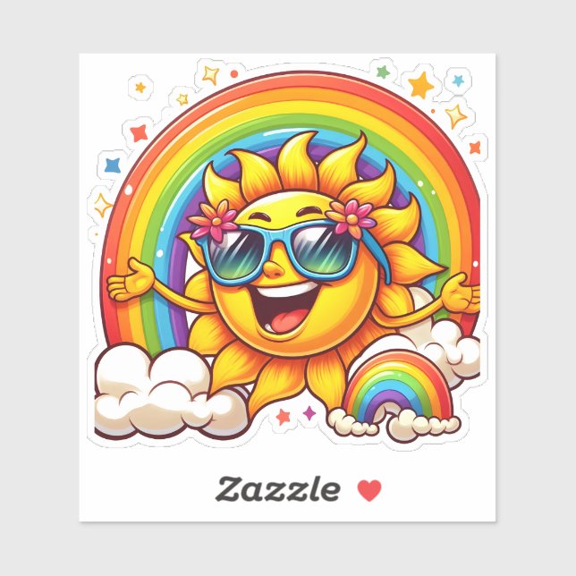 Cheerful Sun Spreading Positivity (Sheet)